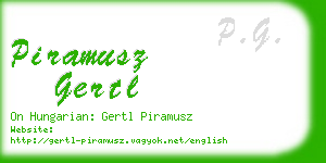 piramusz gertl business card